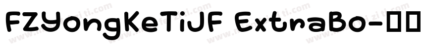 FZYongKeTiJF ExtraBo字体转换